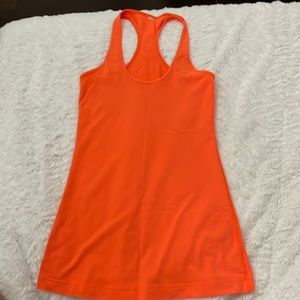orange lululemon tank